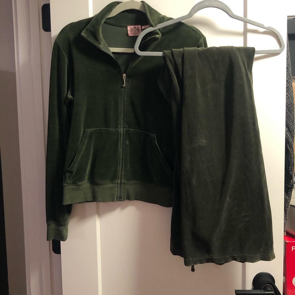 Vintage Dark Green Juicy Tracksuit XL